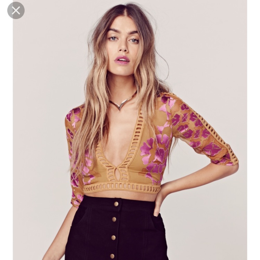 For love and lemons Barcelona crop top
